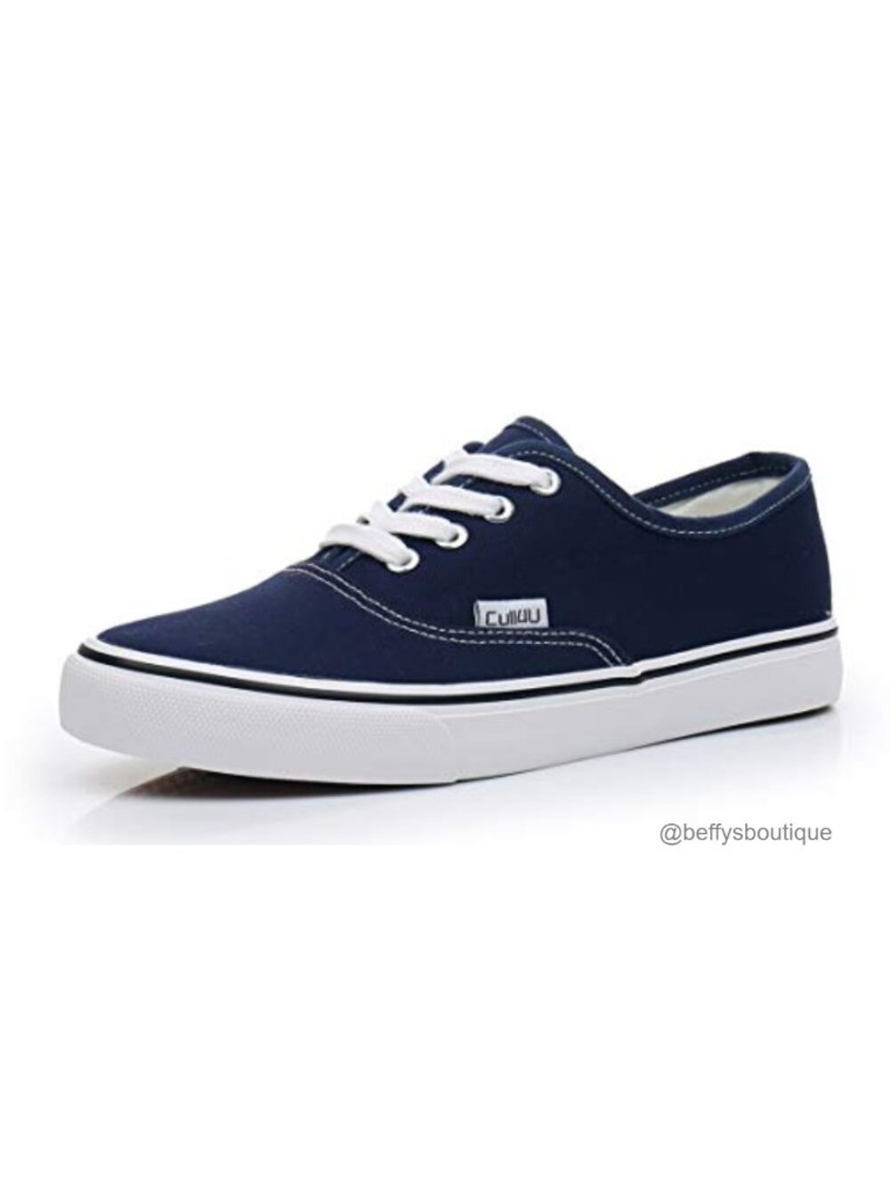 Women's Laid Back Low Top Canvas Skate Sneaker Lace-Up Cushioned
